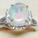 オパール プラチナ ダイヤモンド リング:180,000円