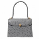 モラビトのバッグ モラビト オーストリッチバッグ グレー