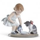 リヤロド フィギュア 猫と少女:32,000円