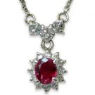ルビー ダイヤモンドネックレス:70,000円