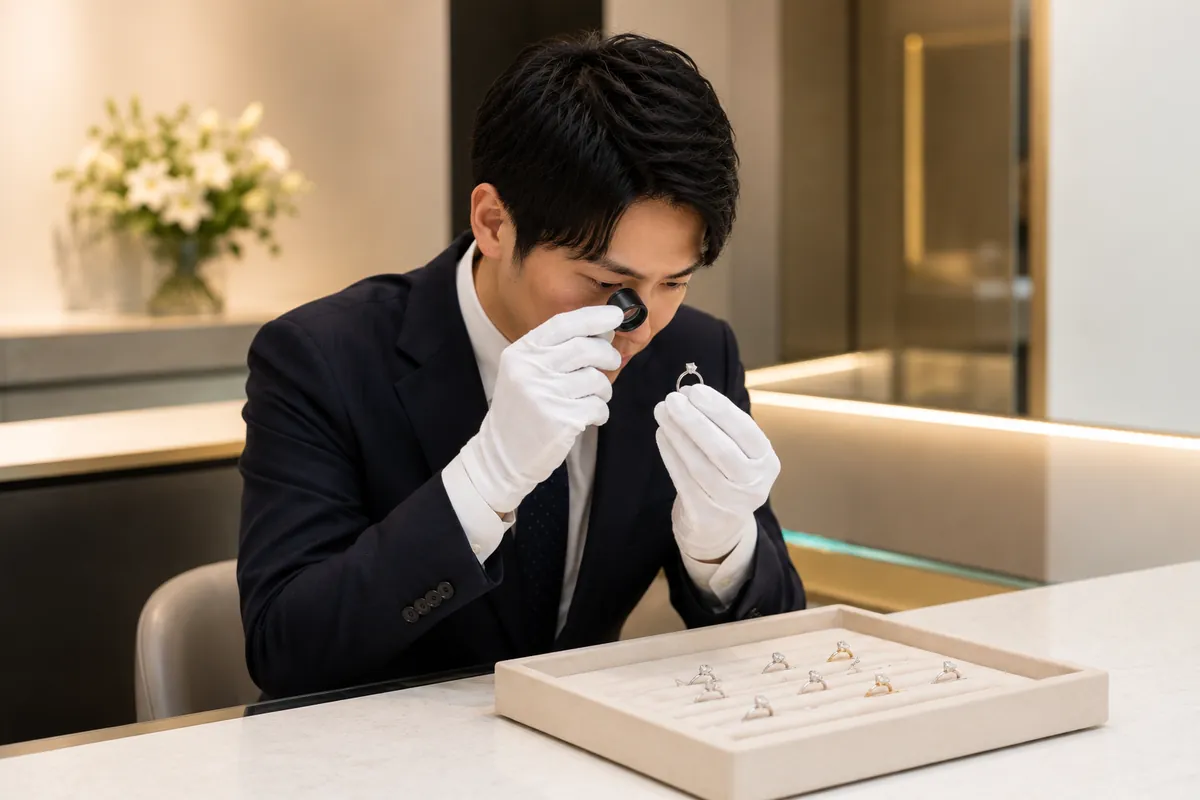 遺品の指輪の買取査定を相談するイメージ
