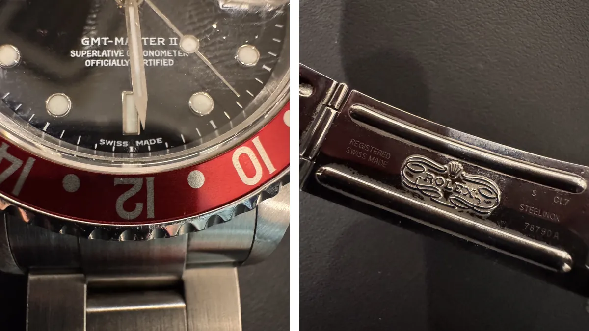 ロレックス16710の年式を見分けるポイント|文字盤のSWISS MADE表記とブレスレットの刻印